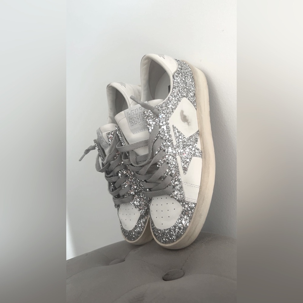Authentic new, golden goose Stardan Glitter Low-Top Sneakers